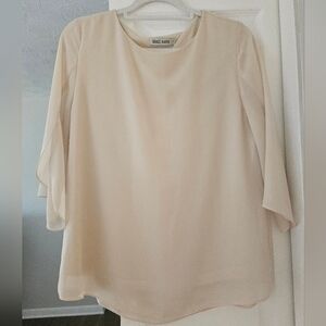 Cream Long Sleeve Blouse